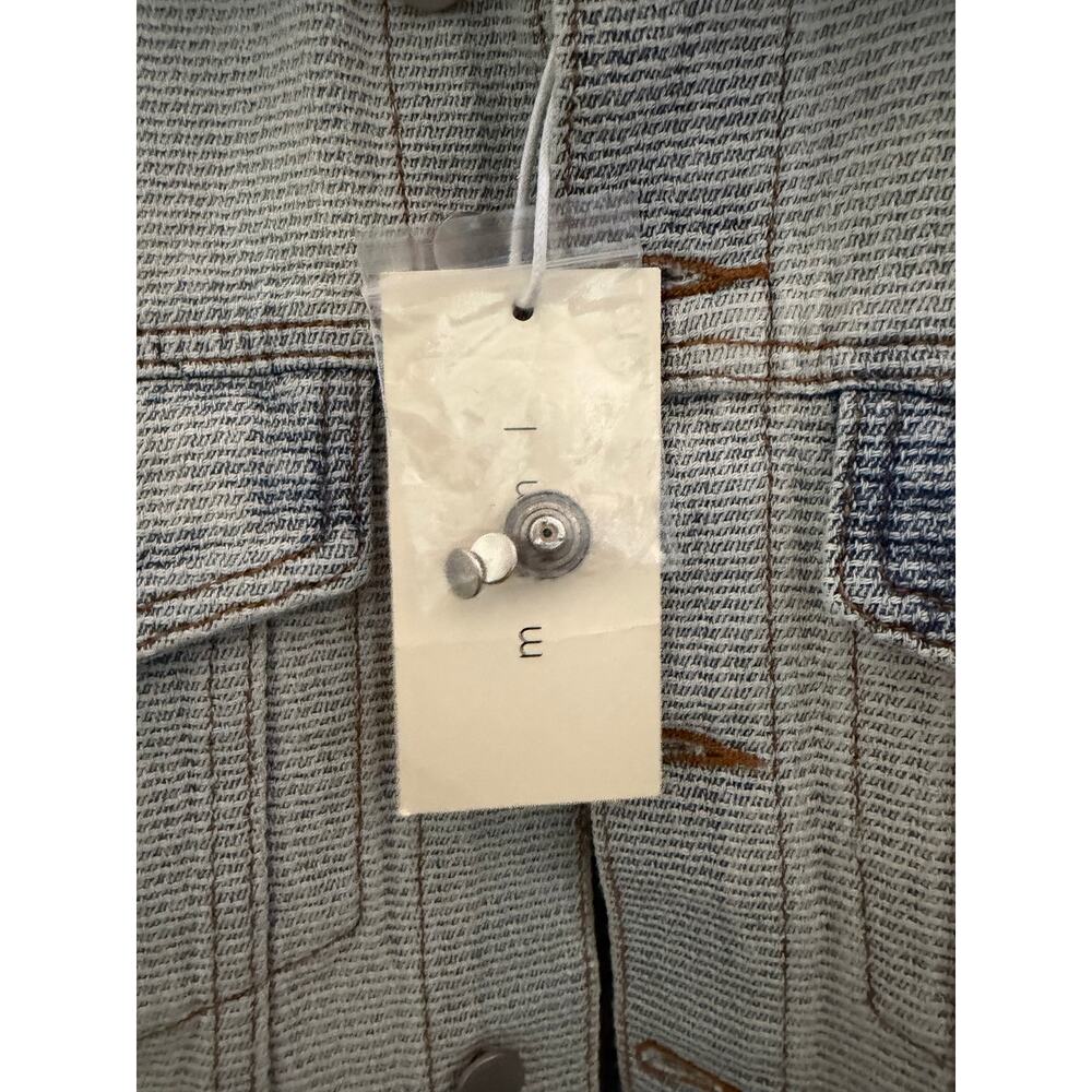 New MNML WESTERN CROSSHATCH TRUCKER DENIM JACKET - Picture 7 of 9